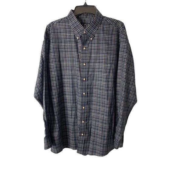 JOS A. Bank Other - JOS. A. BANK MEN'S BLACK PLAID LONG SLEEVE BUTTON-DOWN DRESS SHIRT SZ XL